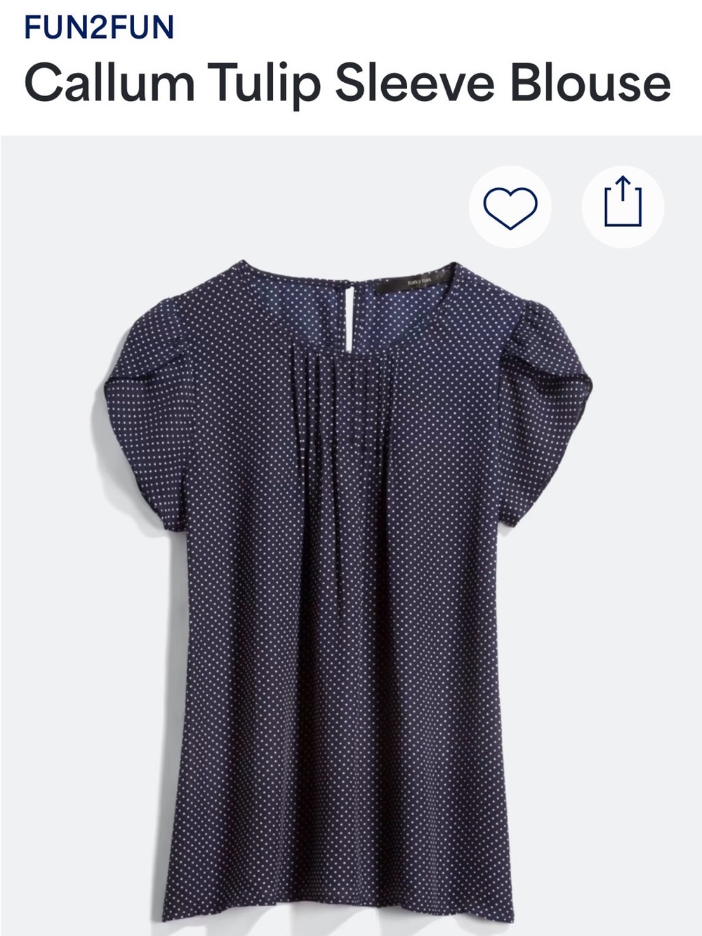 Stitch Fix Fun2Fun Callum Tulip Sleeve Blouse